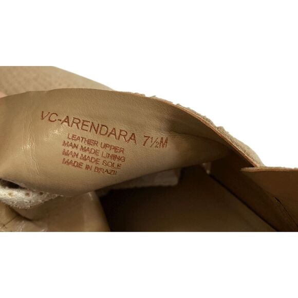 Ankle Bootie Heels Vince Camuto Arendara Suede Perforated 7.5 - Picture 10 of 10